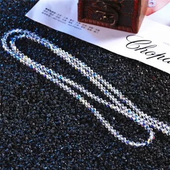 

Simple Necklace SWAN Jewelry Women Trendy Crystal Long Sweater Chain Necklace Girls Wedding Accessories Party Gift Femme 2018