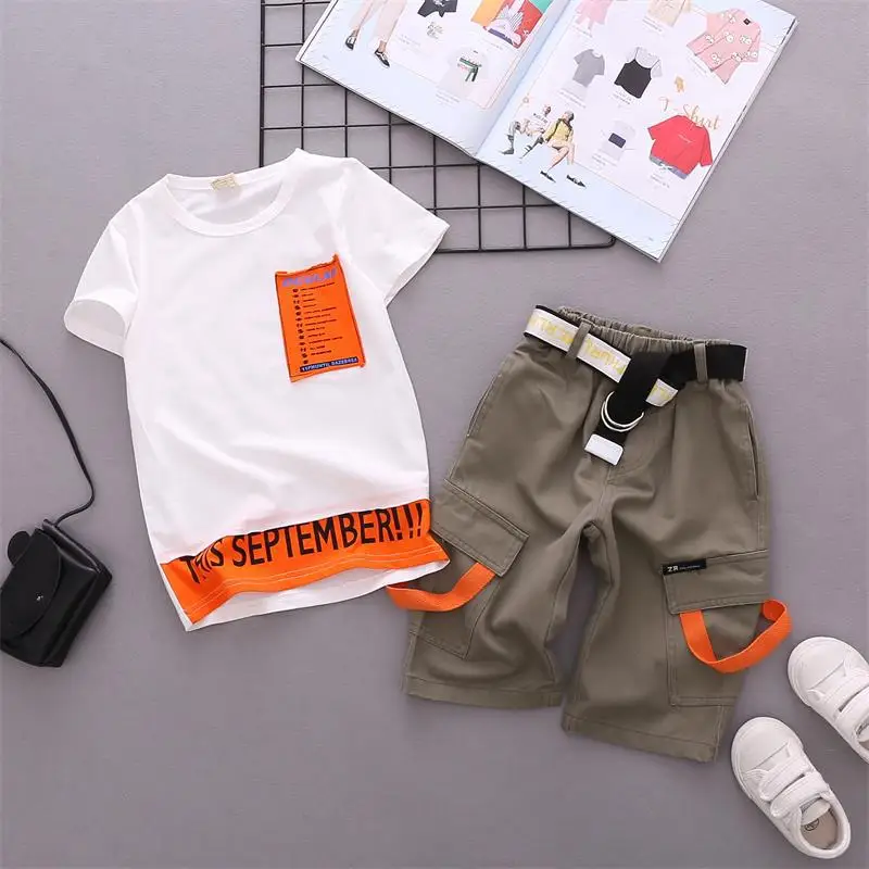 

Boys Summer Clothing Sets Kids Boys Suit Sets Children Short sleeved t-shirt and shorts 2 pcs boys Clothing Set 2-6years