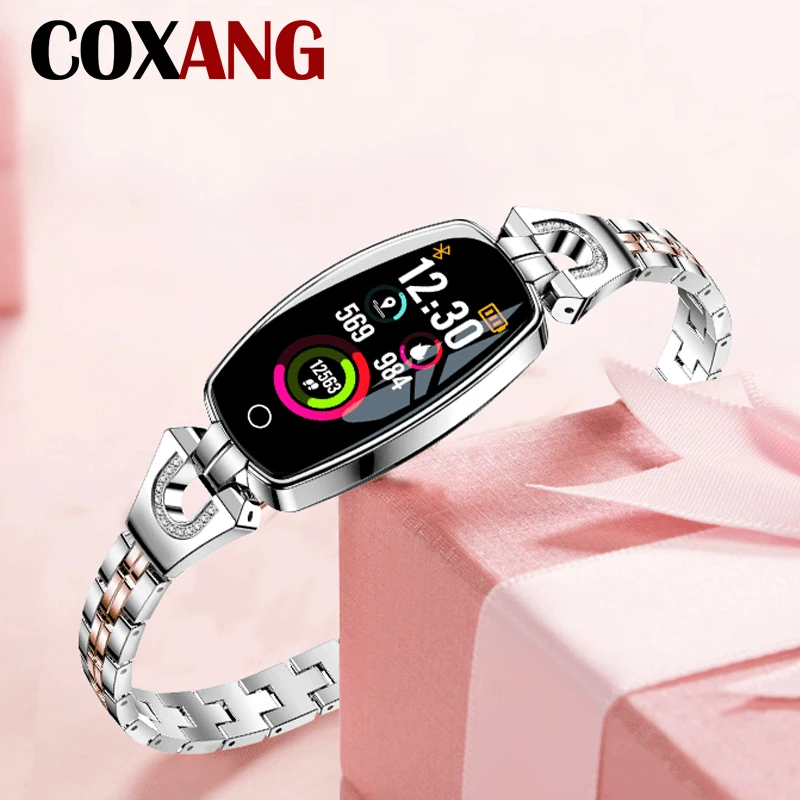 

COXANG H8 Smart Bracelet For Women Heart Rate Monitor Blood Pressure Fitness Tracker Passometer Smart Watch For Ladies Wristband