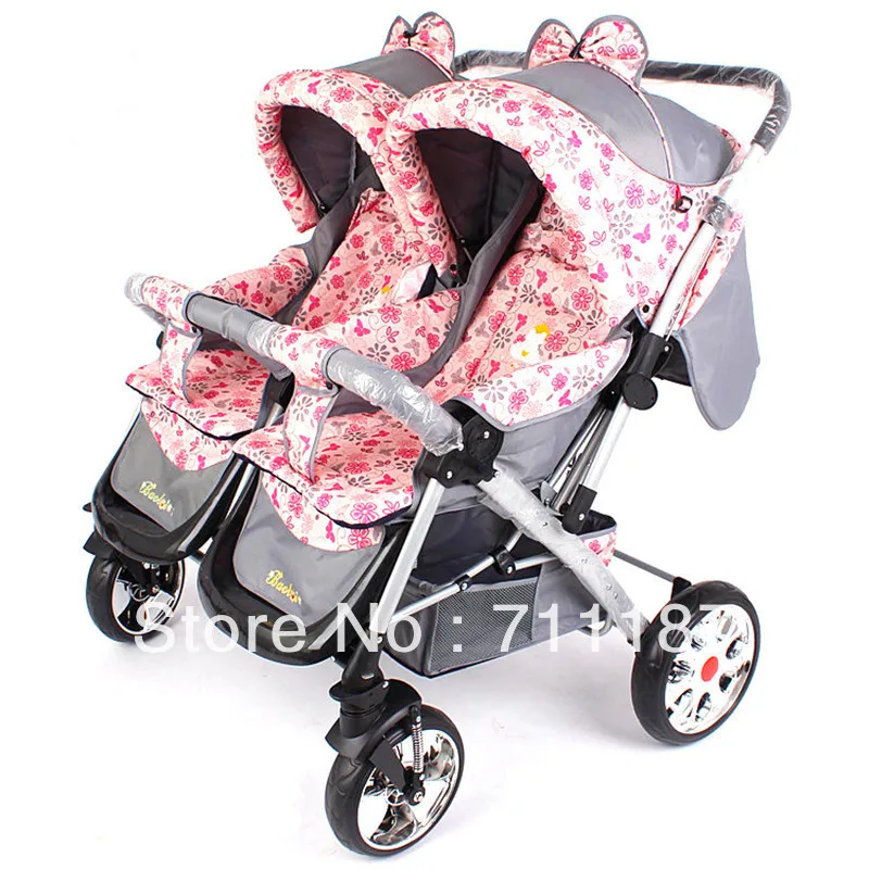 High Quality Double Stroller 2 Baby Can 