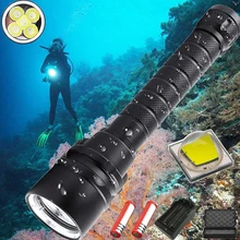60000lumens Diving LED Flashlight Professional Powerful led Waterproof Scuba Diver Light LED Underwater Torch Lamp Lanterna цена 60000lumens Diving LED Flashlight Professional Powerful led Waterproof Scuba Diver Light LED Underwater Torch Lamp Lanterna цены онлайн