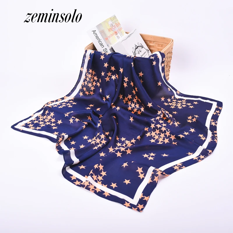 70*70cm Silk Scarf Women Fashion Designer Luxury Brand Scarves For Women Bandana Casual Shawls Printed Bees Foulard Femme Hijab