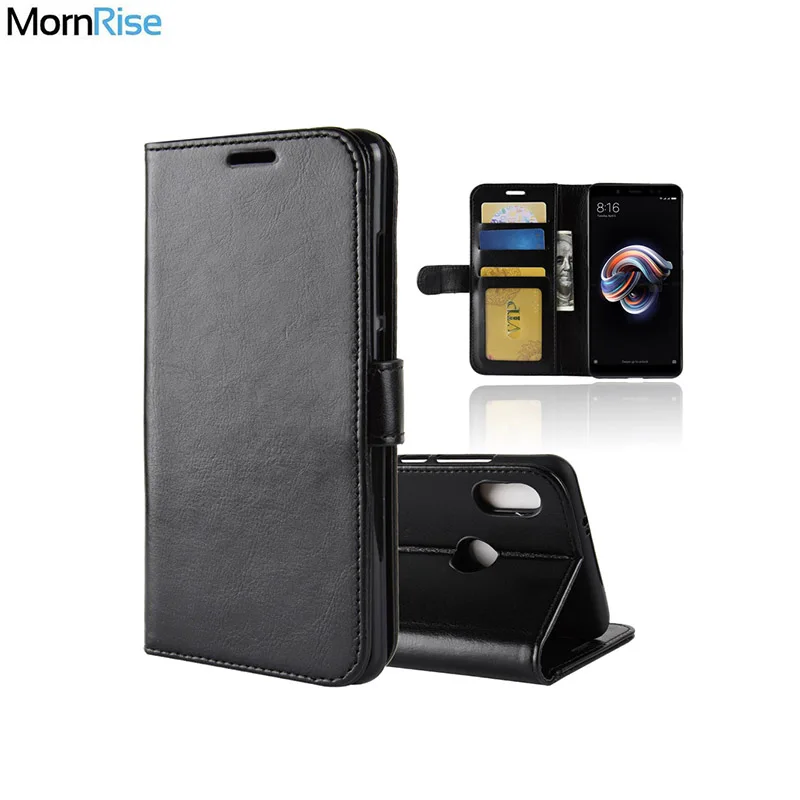 

Premium Vintage Leather Book Flip Cover For XiaoMi RedMi NOTE 5 Note 5 pro Case Wallet KickStand Card Photo Handmade Phone Bags