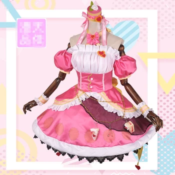 

Japanese Amine Lovelive Desserts Cake Awakenning Nico Yazawa Cosplay Costume Custom Made Beautiful Girl Dress