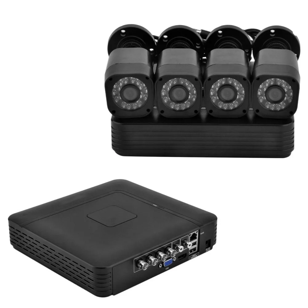

4CH CCTV System AHD Surveillance Kit Outdoor Security Camera Household Recording Camera Home Security System