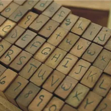 70 шт. набор Ретро креативный деревянный персонаж/штамп с номером Alpha штамп для DIY-рукописный Стиль 2 комплекта/партия