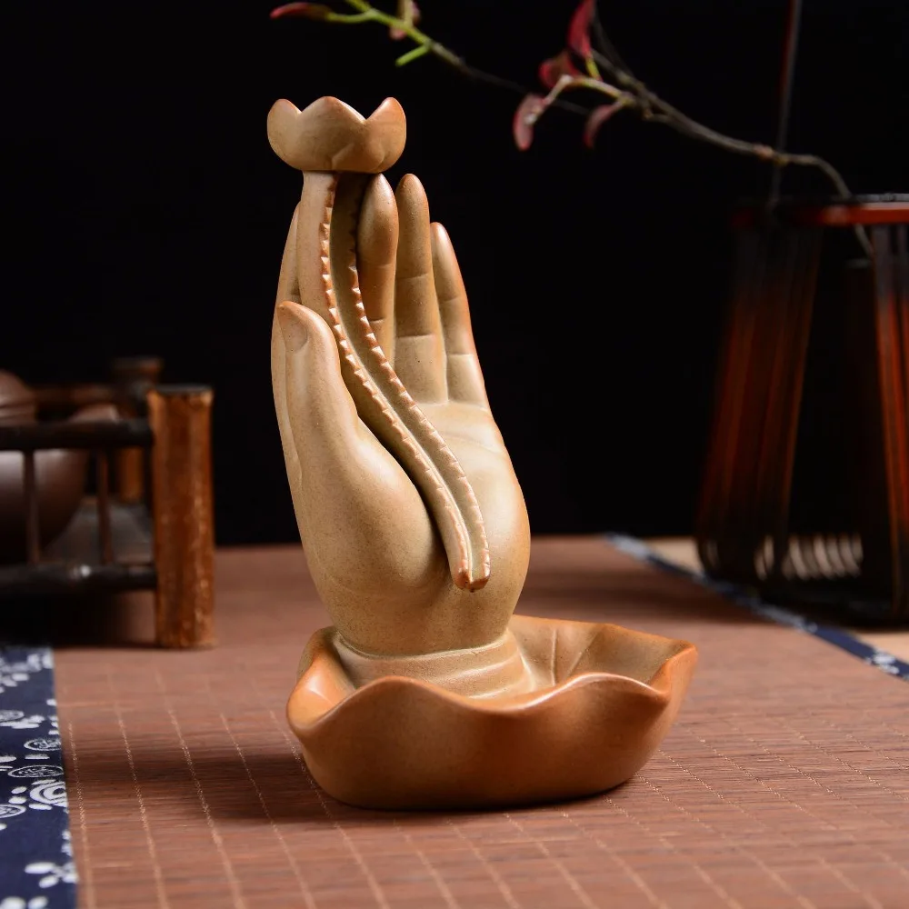 Керамическая горелка для благовоний, кадильница для сандалового дерева, ладана, украшение для домашнего декора, ладана, основа для Будды