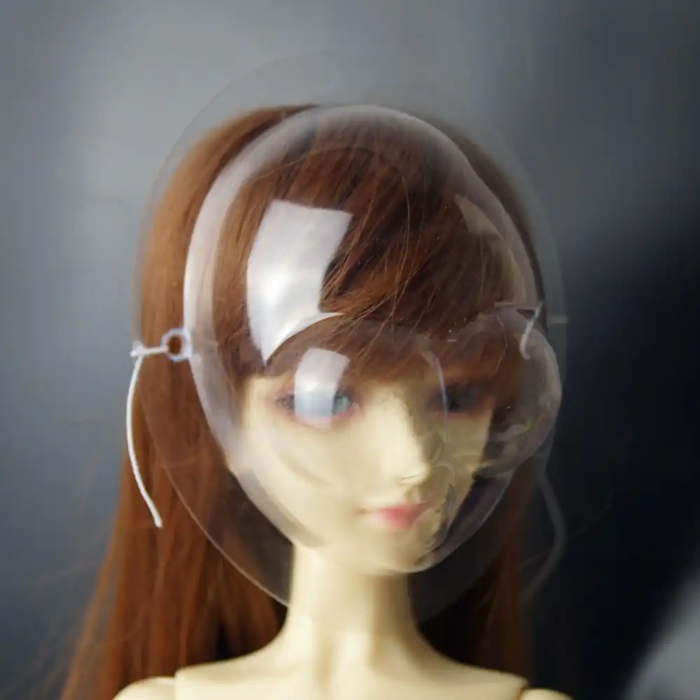 New 1//3 1//4 1//6 1//12 Silicone Headgear For BJD Doll Silica Gel Hair wigs Cover with Three points