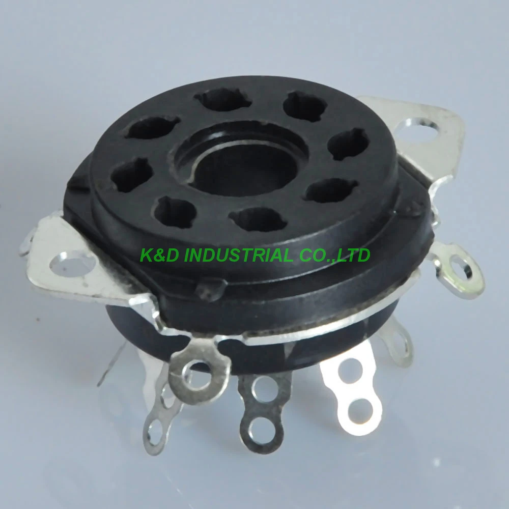 

4pcs Vintage K8A 8Pin Octal Bakelite Tube Socket KT88 EL34 5Y3GT 5AR4 6CA7 6L6GC Tube Amplifier Parts