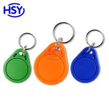 HSY RFID смарт-чипы IC брелок-карточка 13,56 МГц СЧ 1к ключевые теги доступ чип управления IC маркер кольцо Keytag