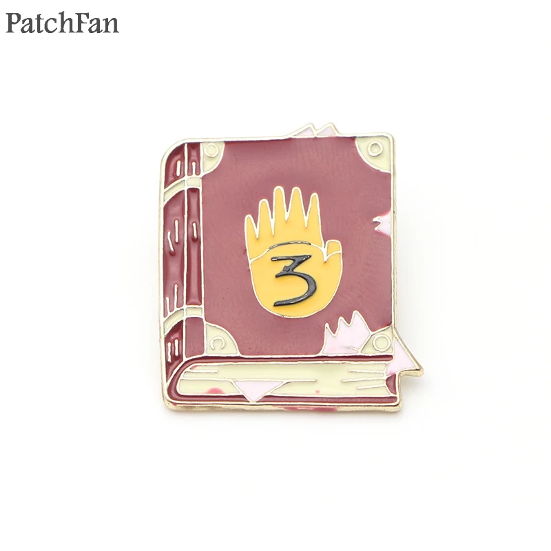 

Patchfan Gravity Falls Story book Zinc pins para backpack clothes tie medal shirt insignia badges brooches for men women A0980
