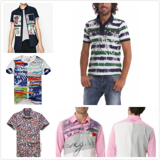 

A variety of men's Spanish style D T-shirt short sleeves