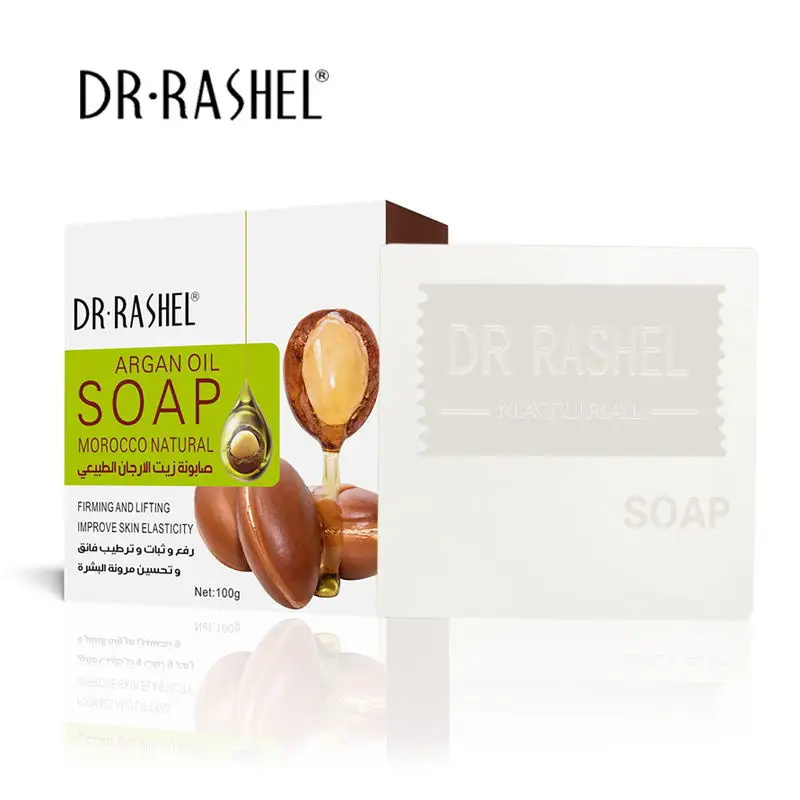 

DR.RASHEL Argan Oil Face Soap Morocco Natural Firming Lifting Facial Cleanser 100g