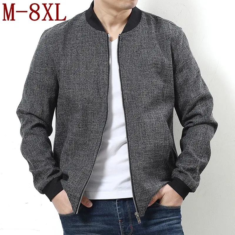 

10XL 8XL 6XL 2018 New Arrival Brand Clothing Casual Mens Bomber Jacket Fashion Men's Zipper Jacket Coats jaqueta masculina