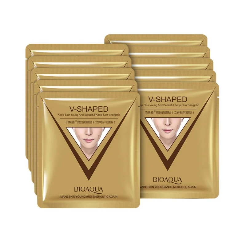 Murah 1 Pcs Firming Lift Kulit Wajah Masker Dagu V Berbentuk Kolagen Masker Whitening Anti Kerut Anti Penuaan Mengurangi Baik garis