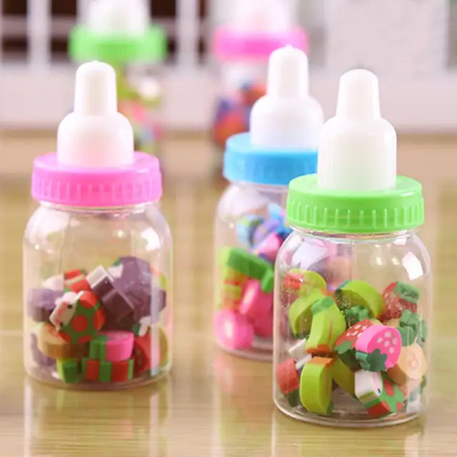 mini kawaii bottle rubber pencil erasers office stationery fruit mini kawaii bottle rubber pencil erasers office stationery fruit number shaped eraser for students kids creative