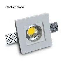 Redandice Светодиодный точечный светильник, потолочные прожекторы, trimless гипсовый светодиодный потолочный светильник, лампа для гостиной, 5 Вт Светодиодный светильник для помещений