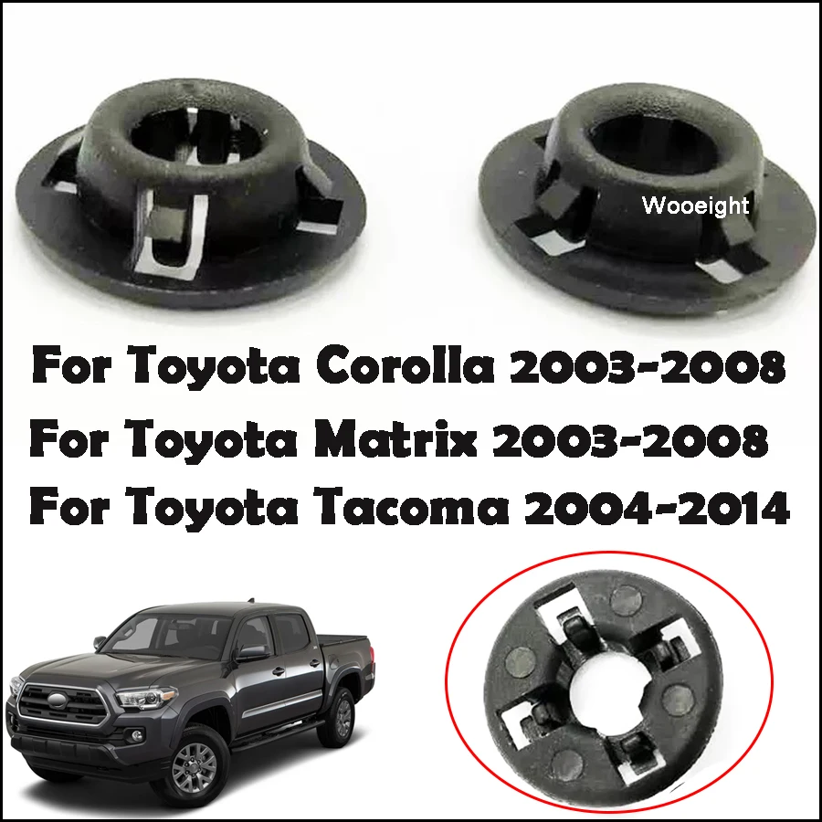 2Pcs Car Hood Support Prop Rod Grommet 9008048064 90480-15034 Fit For Toyota Corolla Matrix 2003-2008 Tacoma 2004-2014 (6)