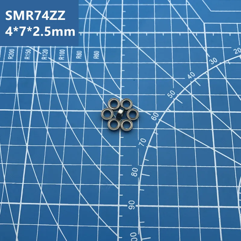 Бесплатная доставка высокое качество 100 шт. подшипник SMR74ZZ 4*7*2 5 мм нержавеющая