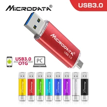 USB 3,0 MicroDate высокоскоростной Макс 60 м/с флеш-накопитель 16 ГБ 32 ГБ usb флеш-накопитель 64 Гб 128 Гб OTG карта памяти usb для Android