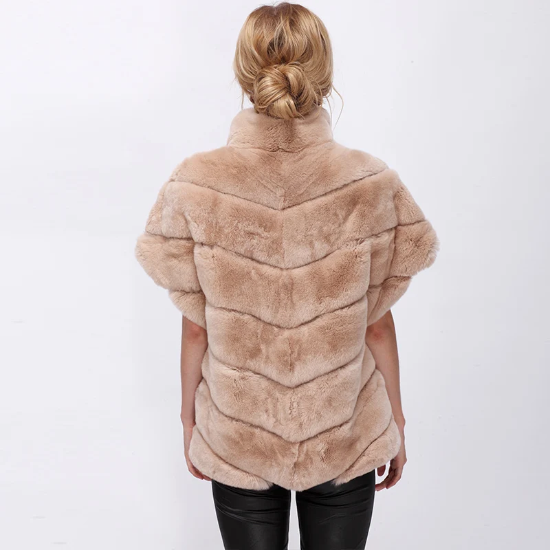 CNEGOVIK Short real rabbit fur jacket women fur real coat rex rabbit real fur coat CNEGOVIK Short real rabbit fur jacket women fur real coat rex rabbit real fur coat