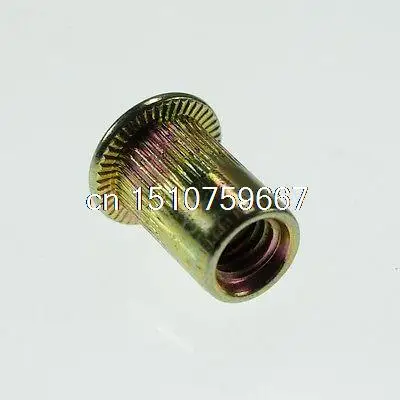

Lot50 Flat Head Metric Steel M6 Blind Insert Rivet Nut Rivnut Freeship