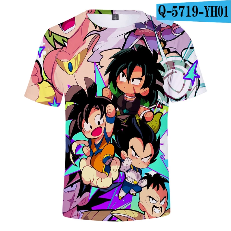 

Dragon Ball T-Shirt Super Broly Super Saiyan Shirts Costume 3D Clothes Cute Cosplay Boys Clothing Men T-Shirt Printed Summer