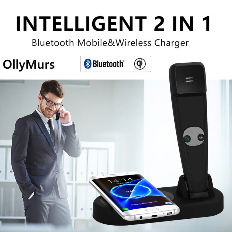 

WX-13 wireless phone charger with bluetooth moblie function 2 in 1 phone charging power 2A