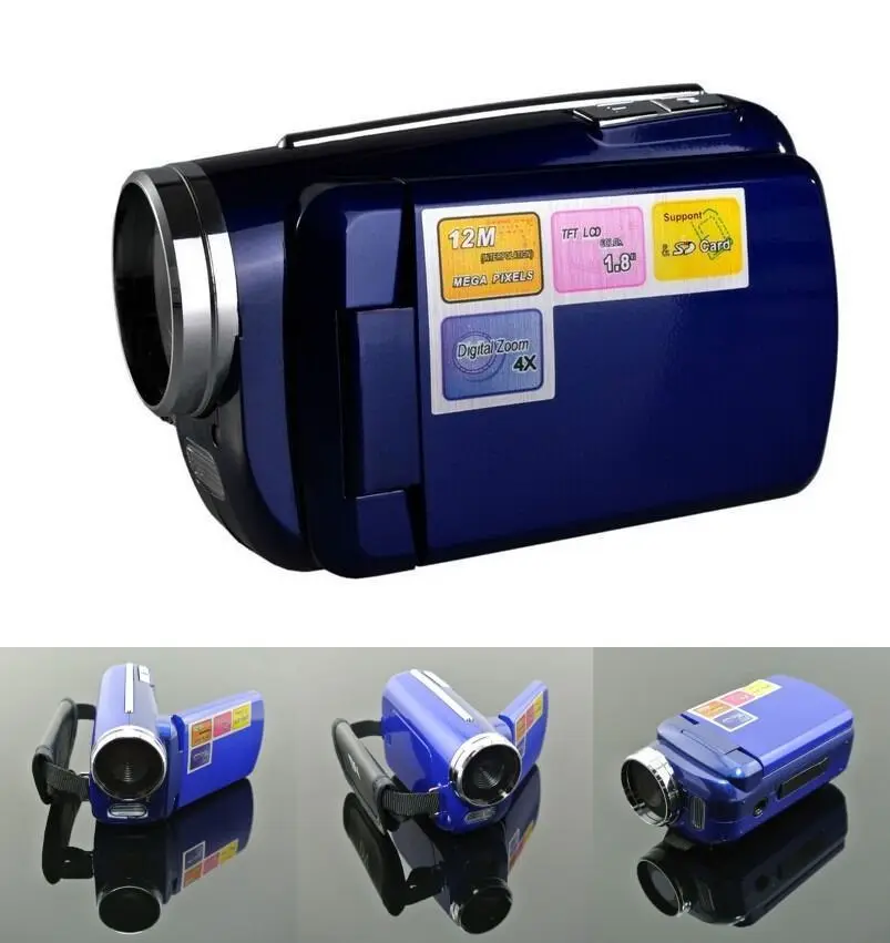 

Cool Mini Digital Video Camera DVR Camcorder 12MP 4xZoom 1.8"LCD Kids Xmas Gift Stock and 4 Color
