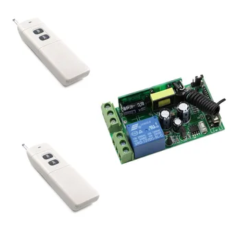 

AC 85V-250V 1CH Wireless Relay Remote Control Switch Wireless Remote Power Light Switch Receiver Long Range Transmitter