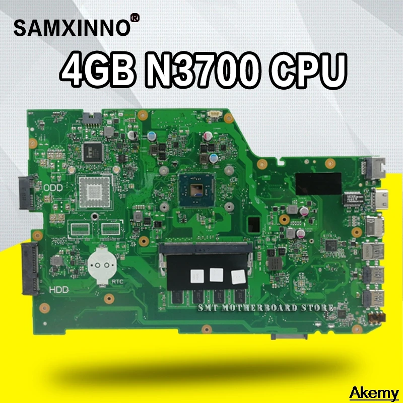 X751SA материнская плата для ноутбука 4 Гб RAM N3700 CPU For Asus X751S X751SJ X751SV тестовая Тест 100% ok