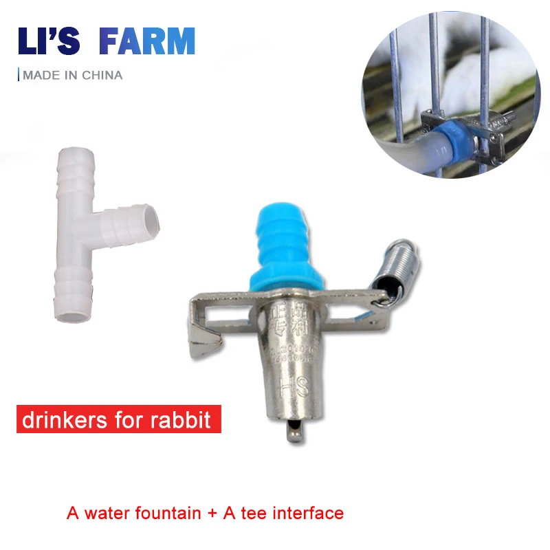50pcs Automatic Water Feeder Waterer Bunny Rodents Nipple Drinker