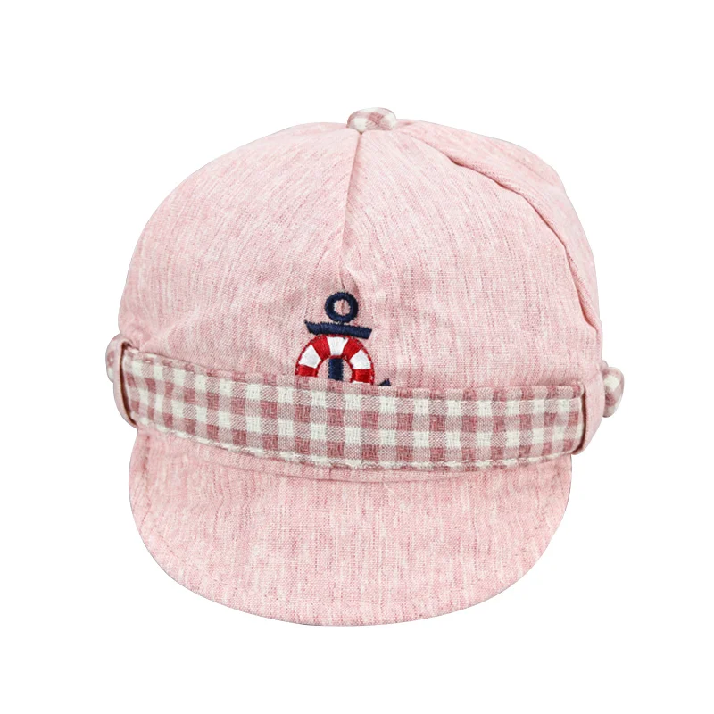 Seaman Baby Cap For Boys Girls Cotton Soft Infant Hat Solid Embroidery Baseball Cap Spring Autumn Baby Sun Cap Fashion New Style (4)