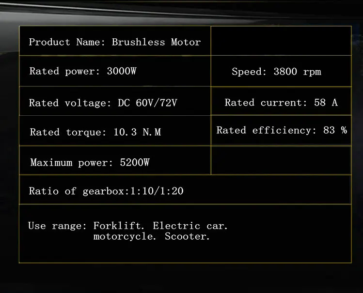 60V72V3000W постоянный магнит бесщеточный дифференциальный мотор погрузчик/электрический велосипед/мопед велосипед/мощность автомобиля аксессуары мотор