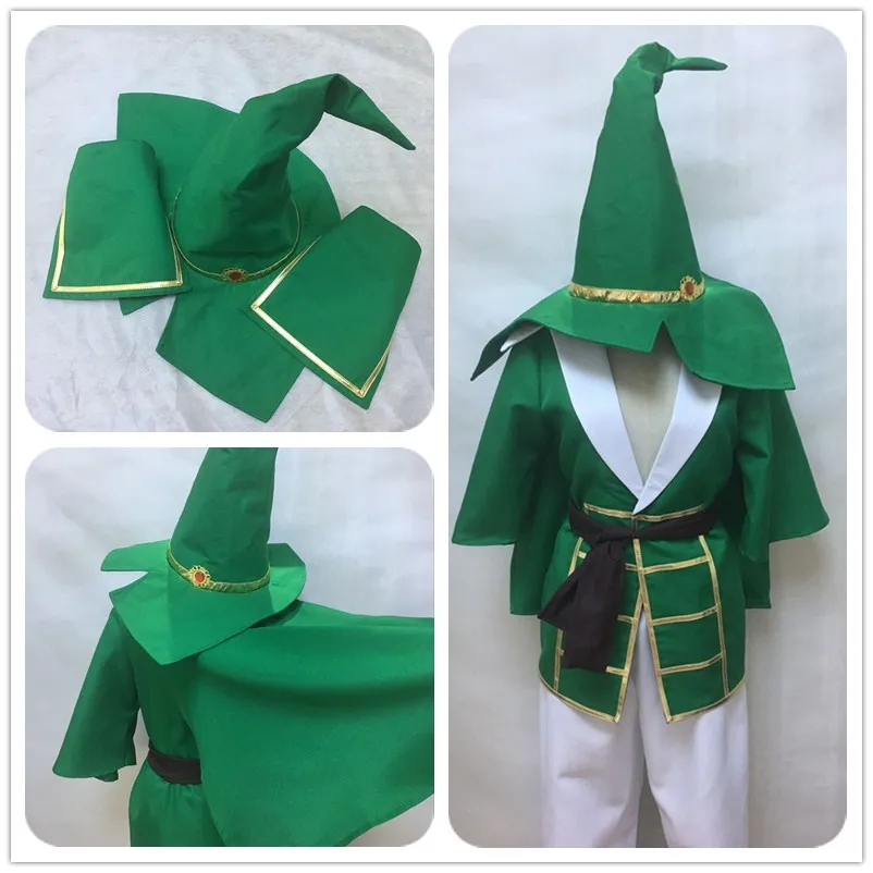 

Free shipping Anime Magi: The Labyrinth of Magic cosplay Yunan cos Man Woman Halloween Costume Unisex set (top+pants+belt+hat)