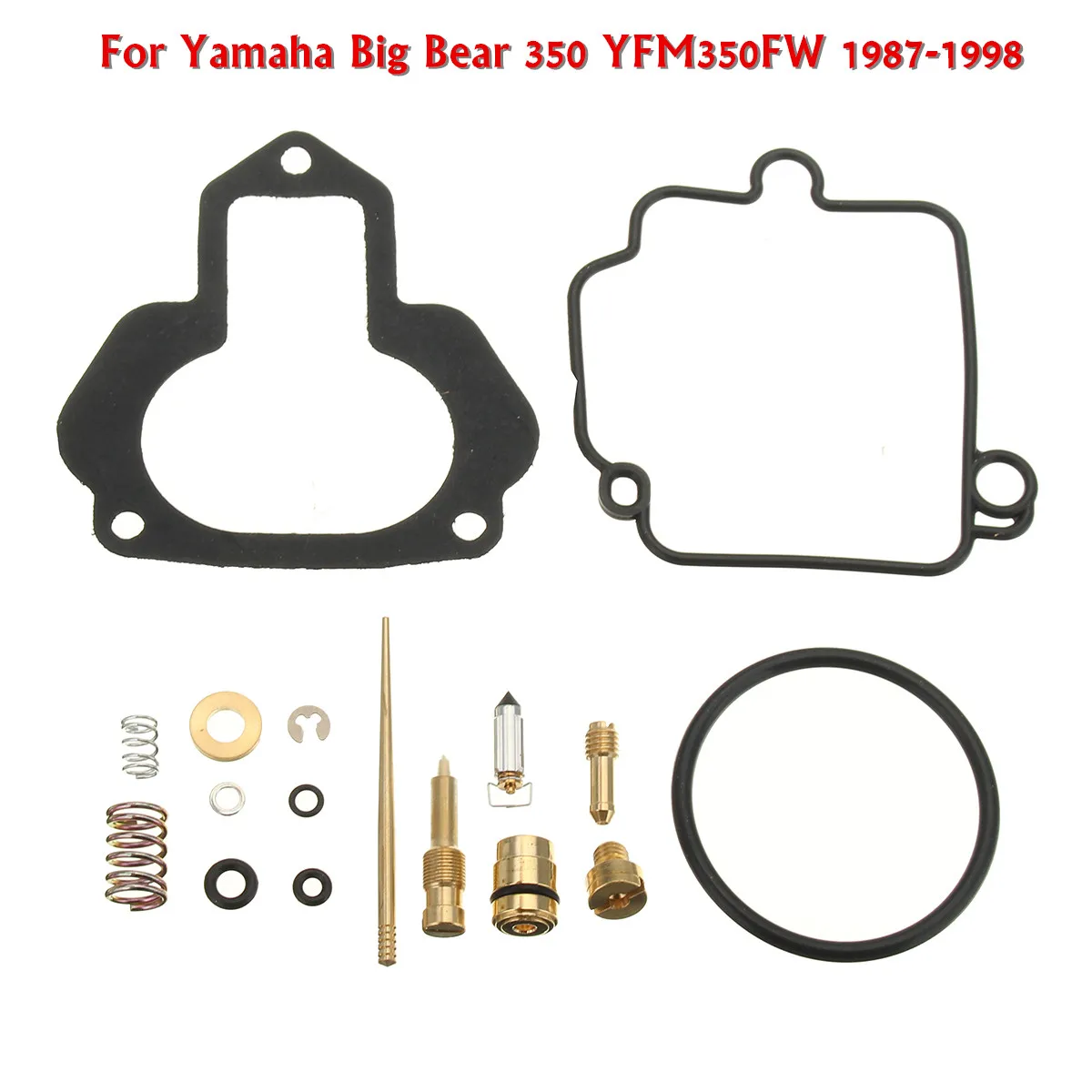 Carburetor Rebuild Carb Repair Kit for Yamaha Big Bear 350 YFM350FW 4x4