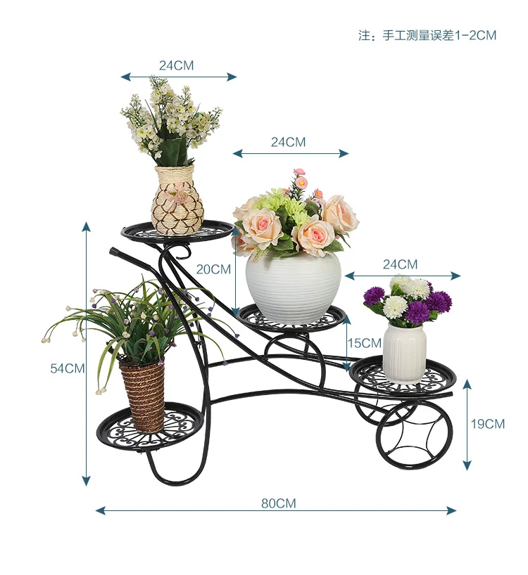 Металлические подставки для цветов для гостиной, балкона, железный держатель для цветов, железная подставка для цветов