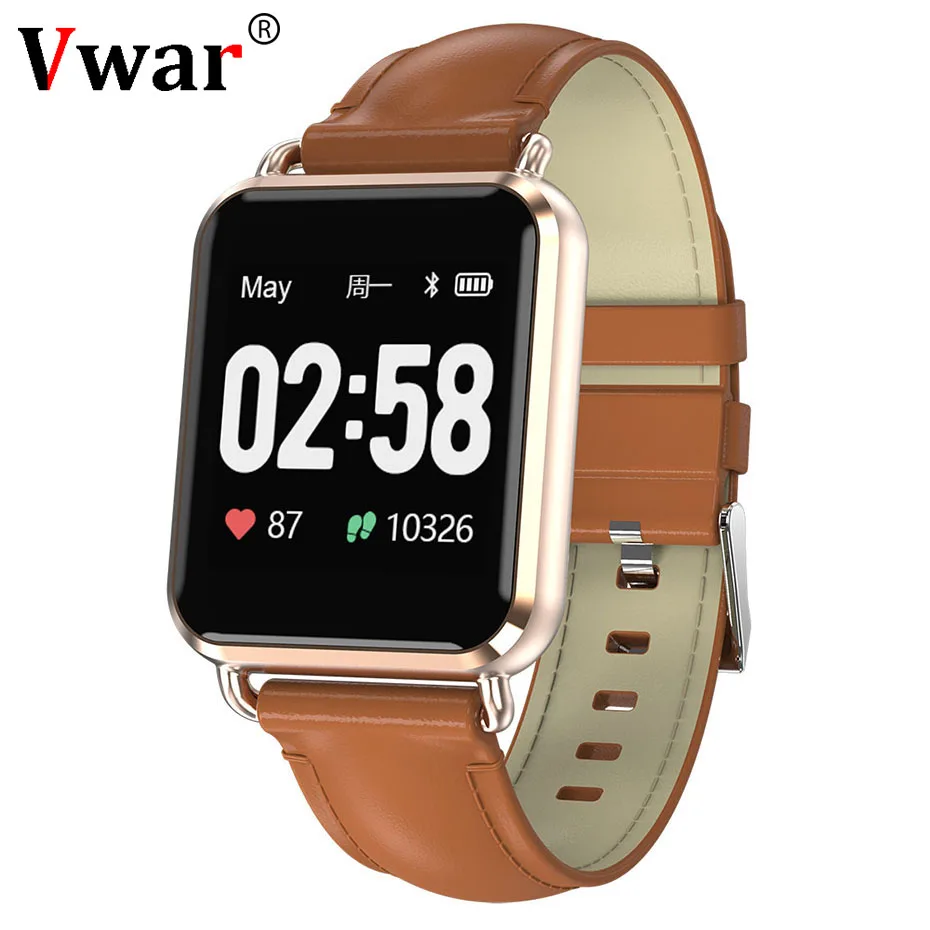 Vwar ЭКГ PPG Смарт часы мужские IP67 Водонепроницаемый монитор сердечного ритма Smartwatch