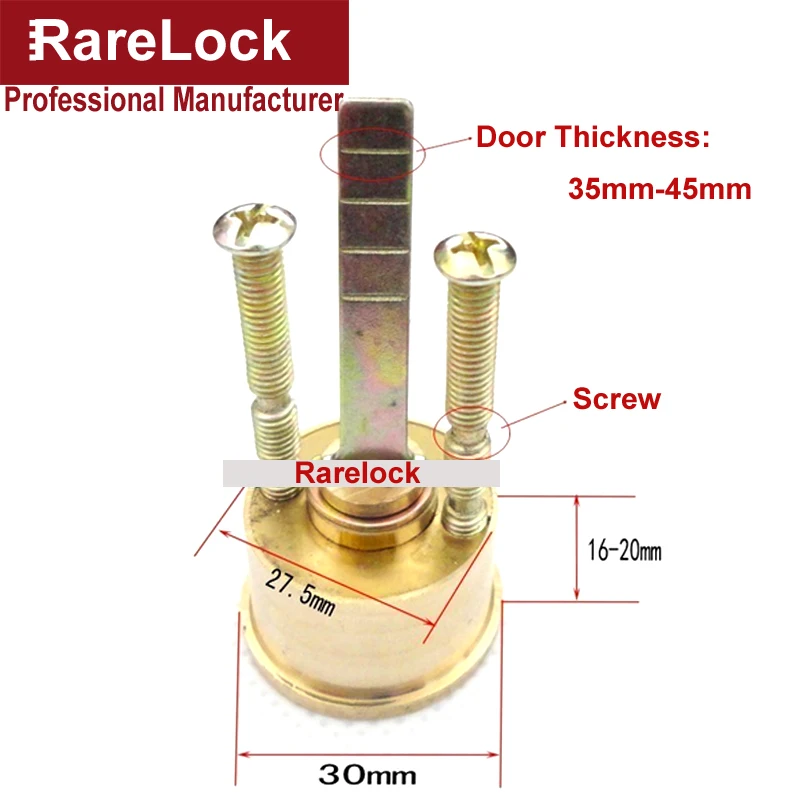 LHX рождественские принадлежности латунный дверной замок Cynlinder ворота замки различные ключи 35-45 мм толщина аксессуары для спальни ванной комнаты a