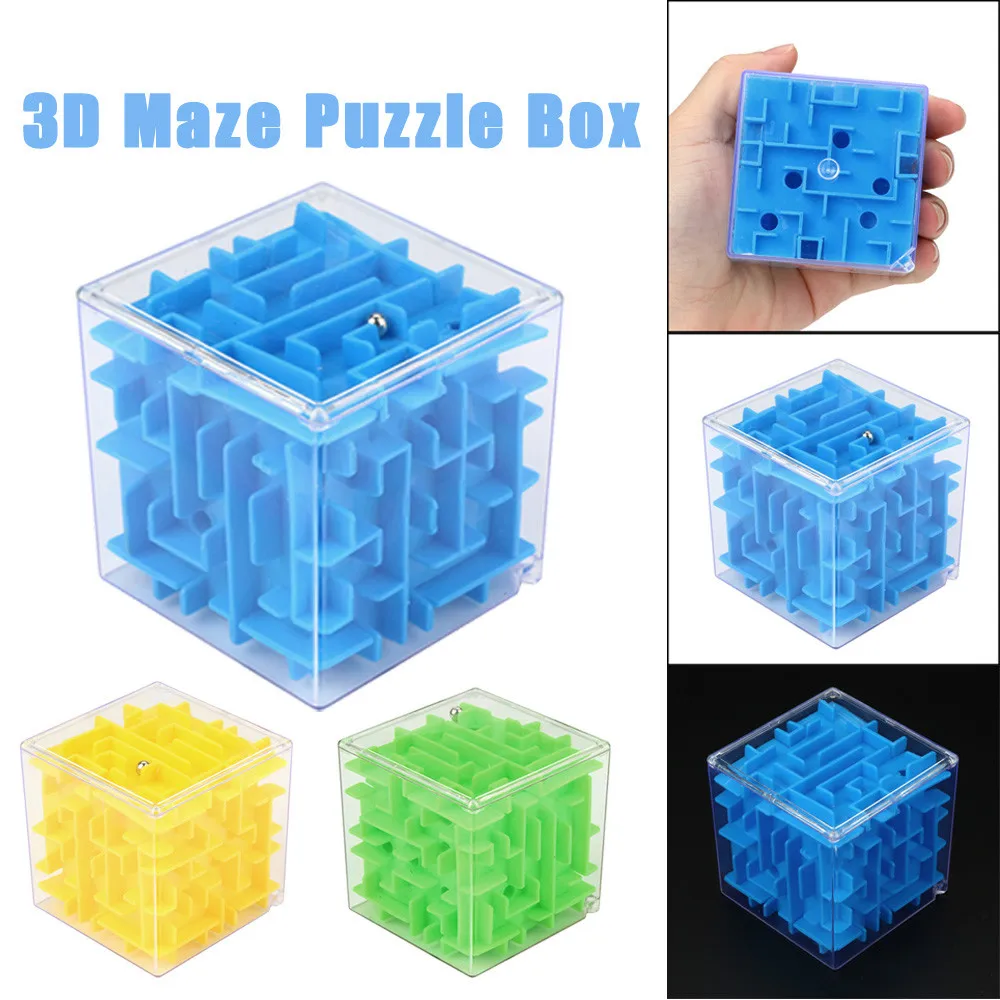 

3D Mini Speed Cube Maze Magic Cube Puzzle Puzzle Game Cubos Magicos Learning Toys Labyrinth Rolling Ball Toys For Children Adult