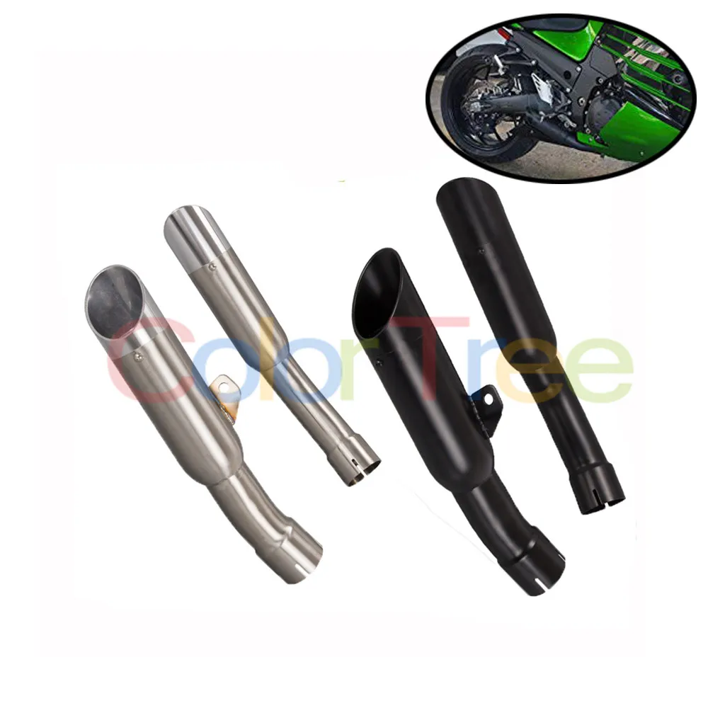 

Motorcycle Exhaust Mid Link Connect Modified Pipe Tube Muffler Mid Pipe For For KAWASAKI ZX-14R 2012-2017