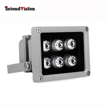 Intendvision вспомогательный инфракрасного света B6ID12 ИК светодиодный алюминиевый осветитель для видеонаблюдения Камера с 6 светодиодный свет 12 V 2A ИК светодиодный потолочный светильник