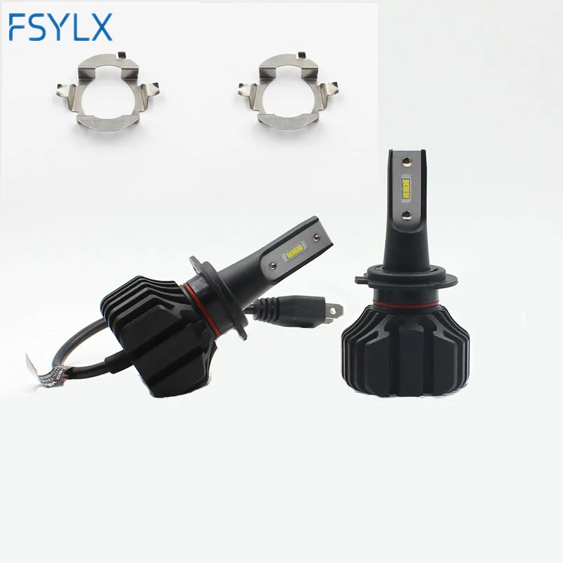 FSYLX H7 LED bulb adapter for Skoda Octavia A5 H7 LED headlight bulb H7