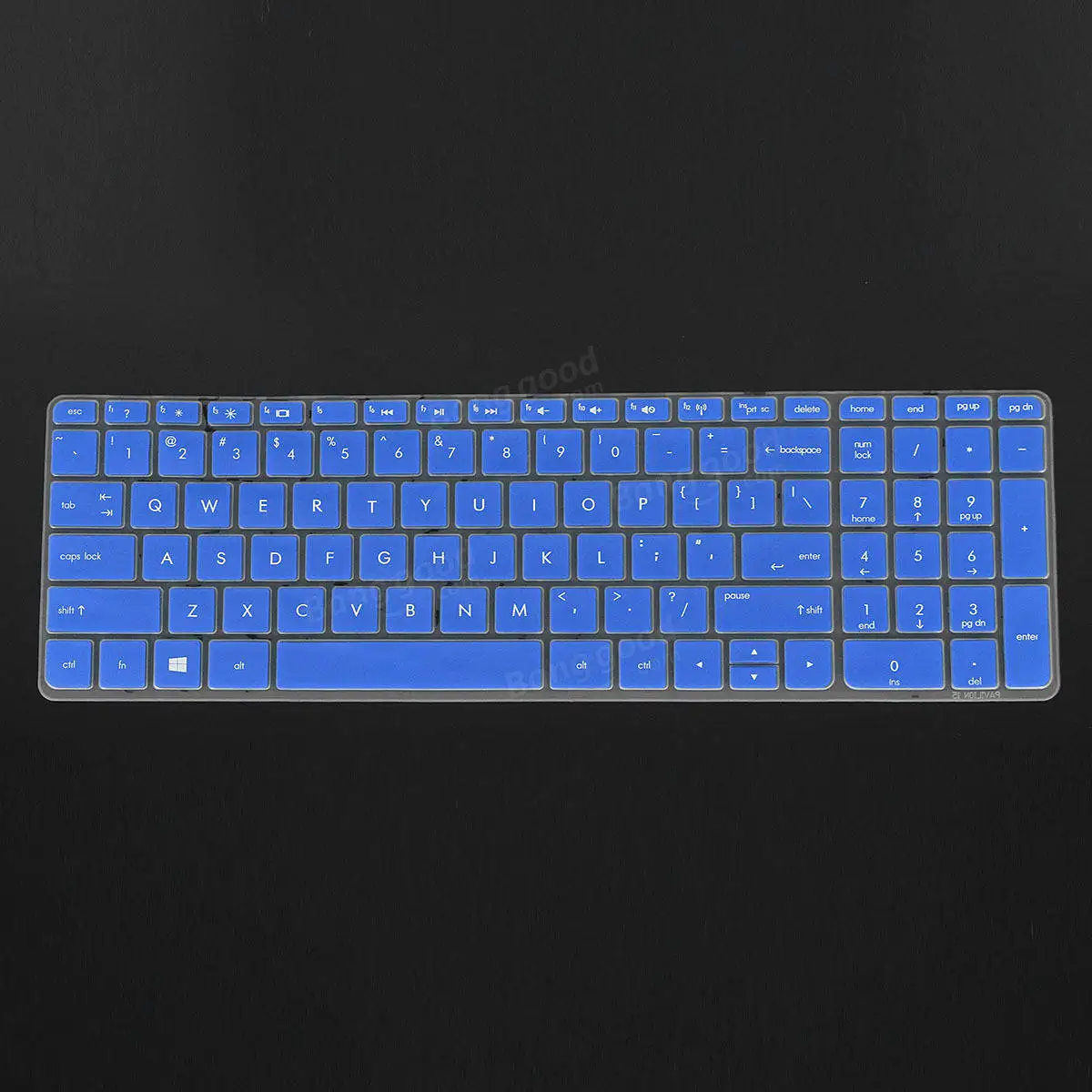 Transparent/Black/Blue/Purple/Rose Red Notebook Keyboard Protector Keyboard Cover for HP Pavilion 15