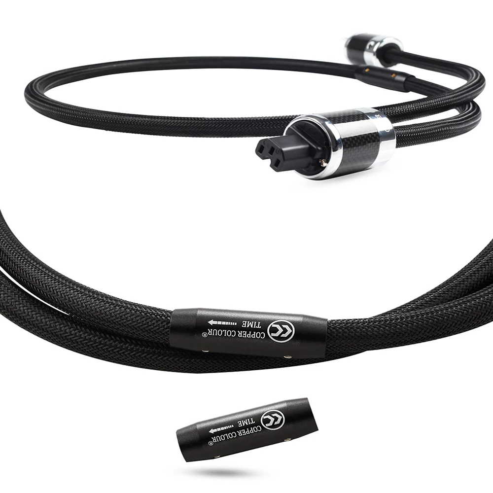 Copper Colour CC TIME audiophile power cable Hi-Fi Power cord 1.5M US Plug_12
