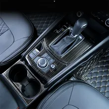 FIT Per Mazda CX5 CX-5 2017 2018 Accessori Interni Freno A Mano Interruttore Pannello Decorativo Del Cambio Trim Autoadesivo della Struttura di 2 pz/set