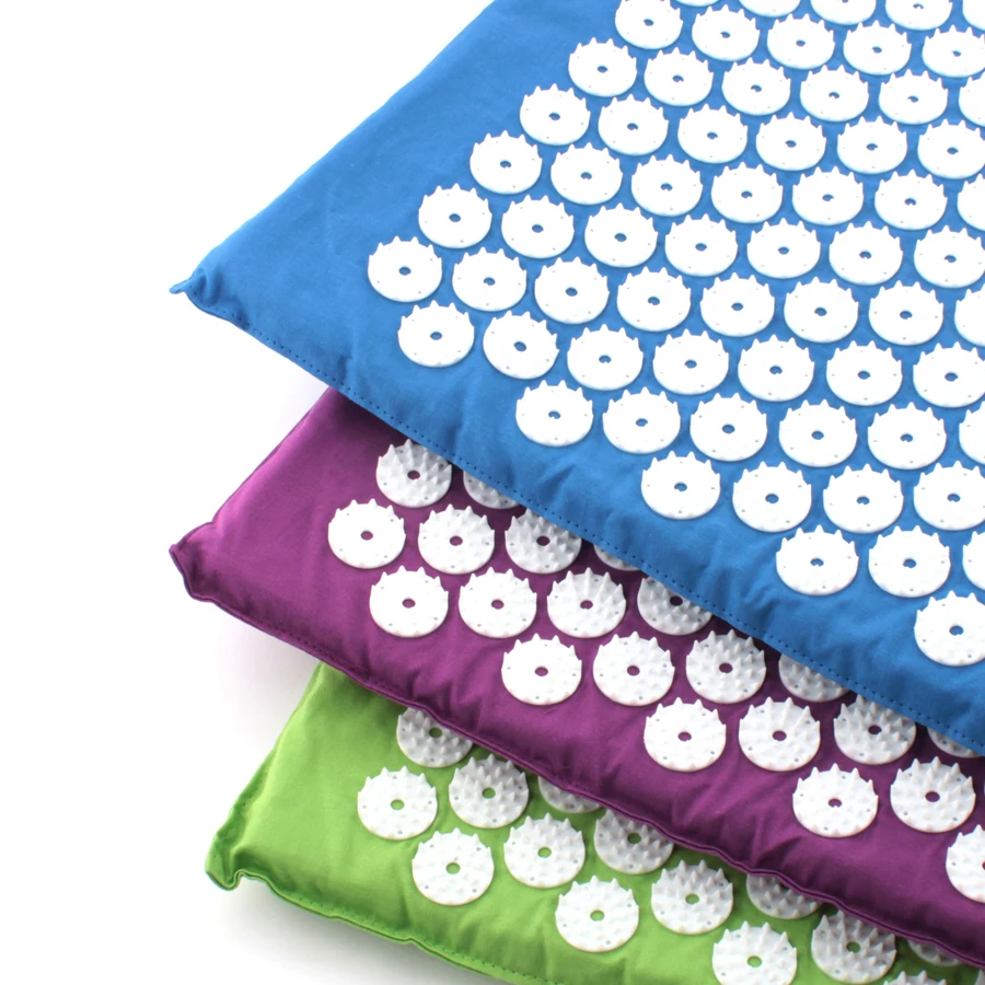 Yoga Lotus Spike Acupuncture Mat Body Back Foot Massager Acupressure Cushion Mat Relieves Stress Pain Yoga Mat Relief Body Pain Yoga Lotus Spike Acupuncture Mat Body Back Foot Massager Acupressure Cushion Mat Relieves Stress Pain Yoga Mat Relief Body Pain