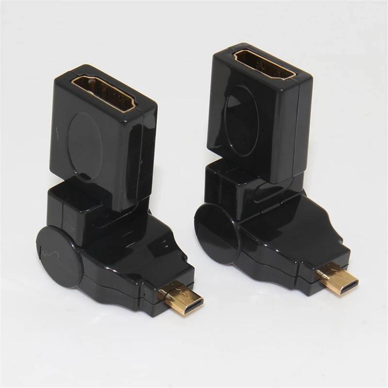 

1PCS Micro HDMI To HDMI Adapter 360 Degrees Angle Rotating Adapter Male To Female HDMI Swivel Converter