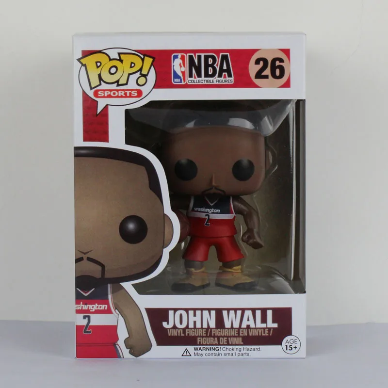 FUNKO POP Basketball star James-Kobe-Stephen Curry-Kyrie Irving-John Wall-Action Figure Коллекционная модель игрушки для фанатов - Цвет: With box-26