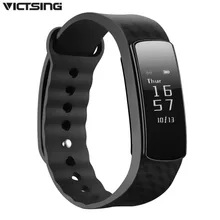 Victsing Bluetooth Водонепроницаемый Смарт Браслет сердечного ритма Мониторы Фитнес трекер Touchpad OLED ремешок для Android IOS